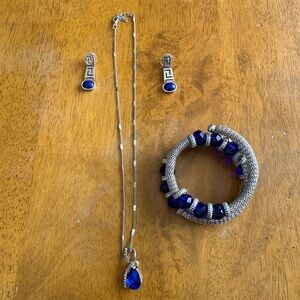 Royal Blue Fashion Jewelry Set